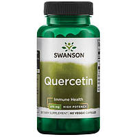 Иммунитет, Кверцетин экстракт, Swanson High Potency Quercetin, 475 мг 60 капсул