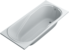 Акрилова ванна SWAN Monika 170х75х56 см прямокутна
