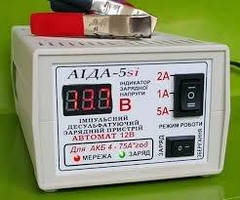 АЇДА-5si імпульсне десульфатирующее зарядний пристрій для кислотних і гелевих АКБ з цифровою індикацією
