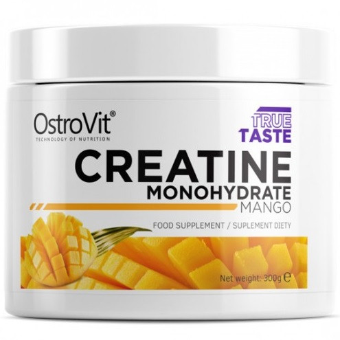 Креатин моногідрат OstroVit — Creatine (300 грамів) mango/манго, Польща, 1,208 гр, банку, 300 г, 120