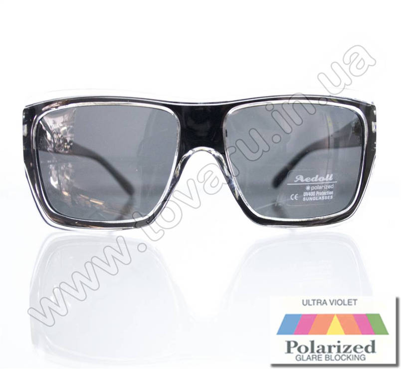 Окуляри жіночі сонцезахисні поляризаційні - Чорні - P301, фото 2