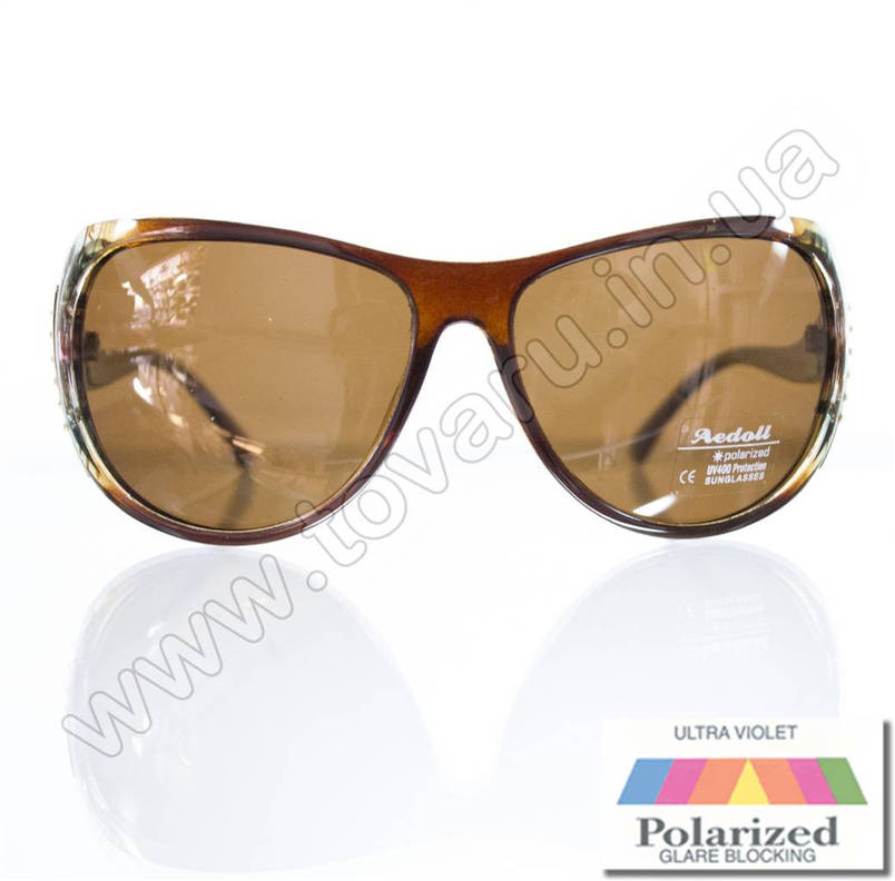 Окуляри жіночі сонцезахисні поляризаційні - Коричневі - P515, фото 2