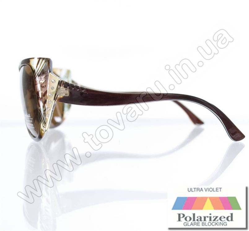 Окуляри жіночі сонцезахисні поляризаційні - Коричневі - P515, фото 3