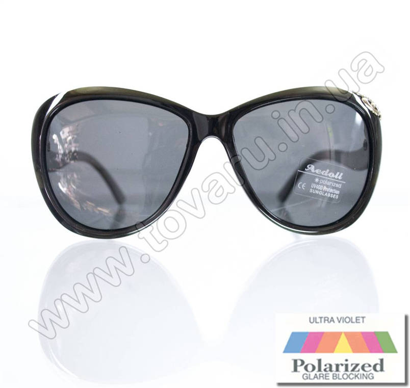 Окуляри жіночі сонцезахисні поляризаційні - Чорні - P521, фото 2