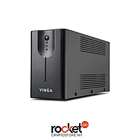 Источник бесперебойного питания Vinga LED 600VA metal case with USB+RJ11 (VPE-600MU)