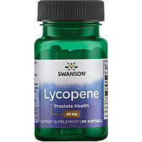 Ликопин, здоровье простаты, зрения,Swanson Lycopene 20мг 60 капc