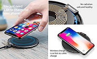 Бездротове зарядне пристрій Baseus Бездротове iX Desktop Wireless Charger Leather Black (WXIX-01)