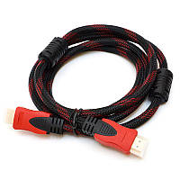 Кабель HDMI / HDMI, ver. 1.4, с оплёткой и двумя ферритами, Длина 3 м