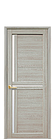 Межкомнатные двери Новый стиль Тринити со стеклом сатин ясень патина