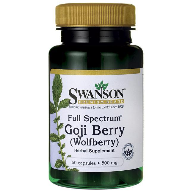 Ягоды Годжи "дереза", Goji Berry "Wolfberry", Swanson, 500 мг, 60 капсул - фото 4 - id-p871555647