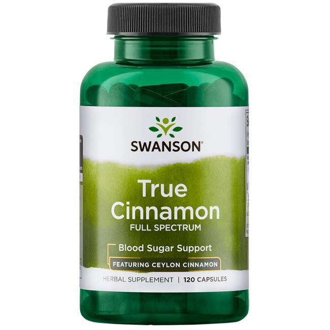 Кориця, Swanson, True Cinnamon, 600 мг, 120 капсул