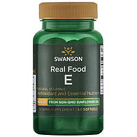 Вітамін Е натуральний, Swanson, 400 IU (268 мг), 60 капсул