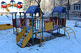 Дитячий ігровий комплекс "Радість" із гіркою для майданчика (вугловий) для садків, фото 8