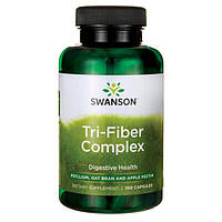 Потрійний комплекс для очищення кишечника, Swanson, Tri-Fiber Complex, 100 капсул