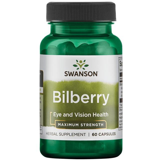 Чорниця, Swanson, Bilberry, 250 мг, 60 капсул