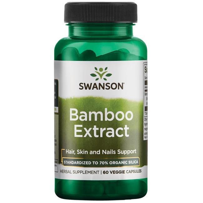 Екстракт бамбука, Swanson, Bamboo Extract, 300 мг, 60 капсул