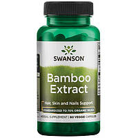 Экстракт бамбука, Swanson, Bamboo Extract, 300 мг, 60 капсул