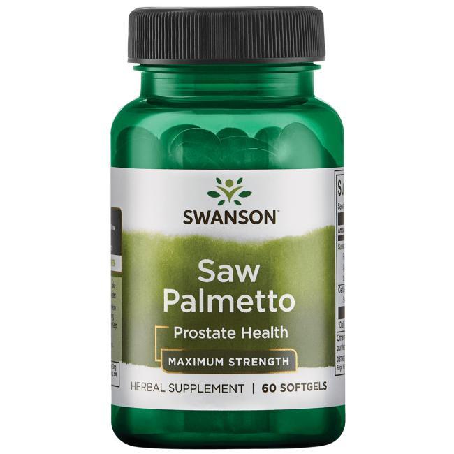 Со Пальметто, Swanson, Saw Palmetto, 320 мг, 60 капсул