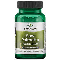 Со Пальметто, Swanson, Saw Palmetto, 320 мг, 60 капсул