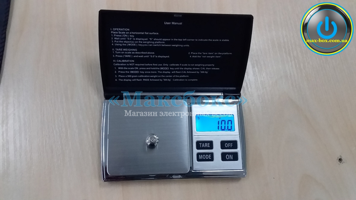 Кишенькові ваги до 500 грам – A 54, фото 1