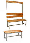Скамейки для раздевалок, гардеробные