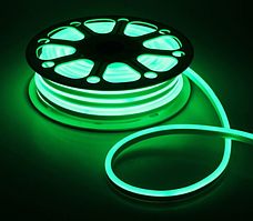 Світлодіодний гнучкий неон на 12v зелений(G) 6w 120Led 2835 8*16mm IP65