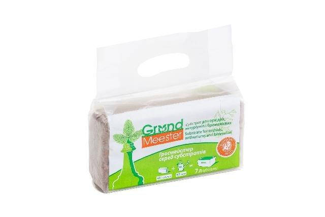 Кокосовий брикет GrondMeester для орхідей, 650 г 20x10x5 см (100 чіпси х 0 торф) UNI100, фото 2
