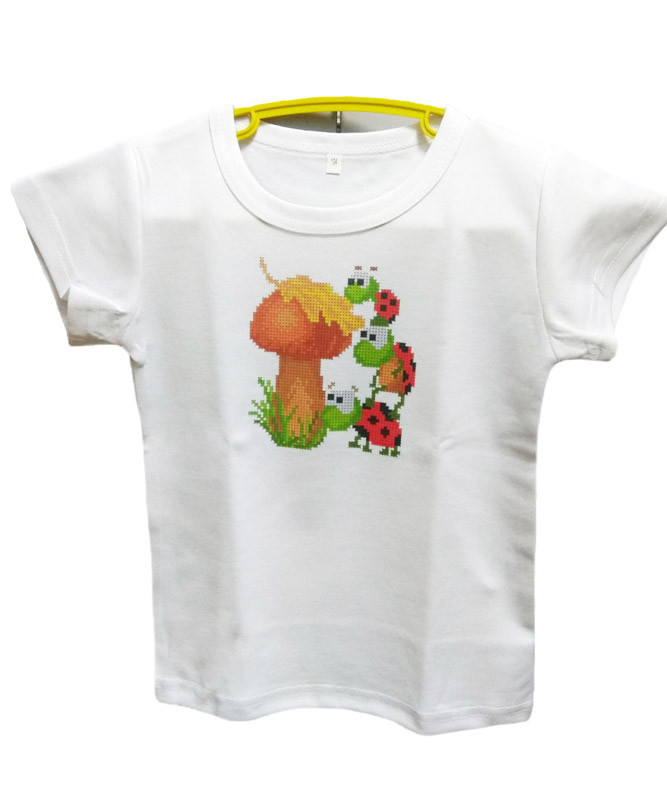 Футболка дитяча для вишивання бісером або нитками FZ25, фото 1