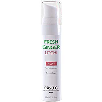 Охолоджуючий інтимний гель Exsens Kissable Fresh Ginger Litchi 15мл