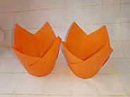 Капсули (тарталетки) паперові Тюльпан 50*75 Жовтогарячі, фото 2