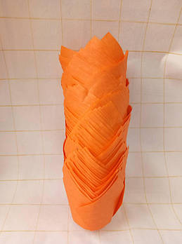 Капсули (тарталетки) паперові Тюльпан 50*75 Жовтогарячі