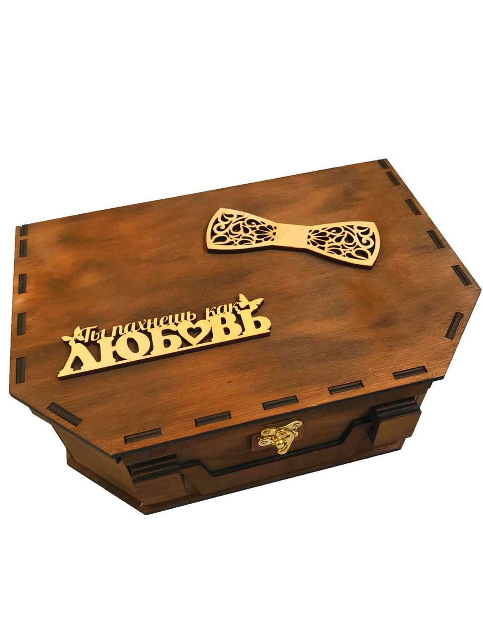 Дерев'яна подарункова коробка CraftBoxUA Валізу 29/22/10 см