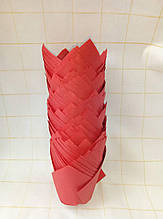 Капсули (тарталетки) паперові Тюльпан 50*80 Червоні