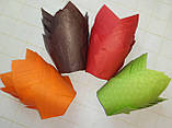 Капсули (тарталетки) паперові Тюльпан 50*75 Зелені, фото 3