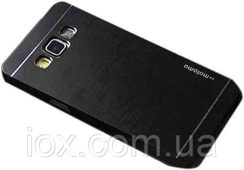 Металевий чорний чохол Motomo для Samsung Galaxy A7 2015