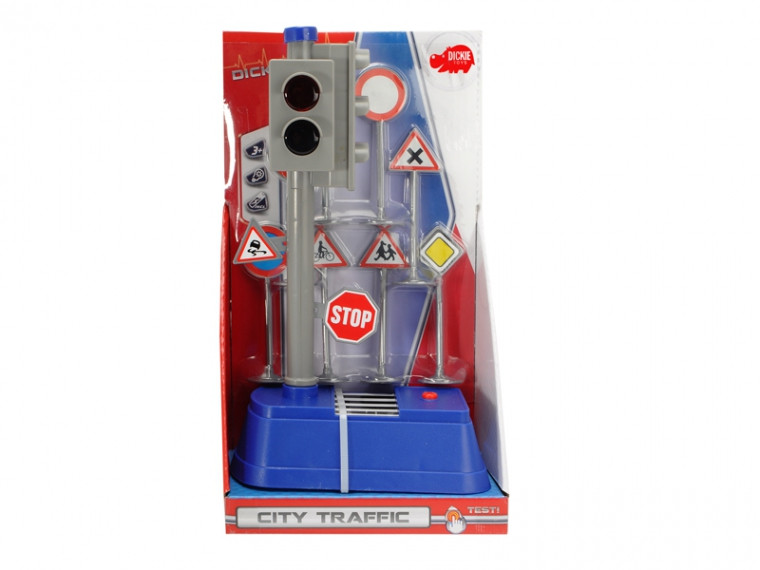 Ігровий набір Dickie Toys Світлофор і дорожні знаки (3741001)