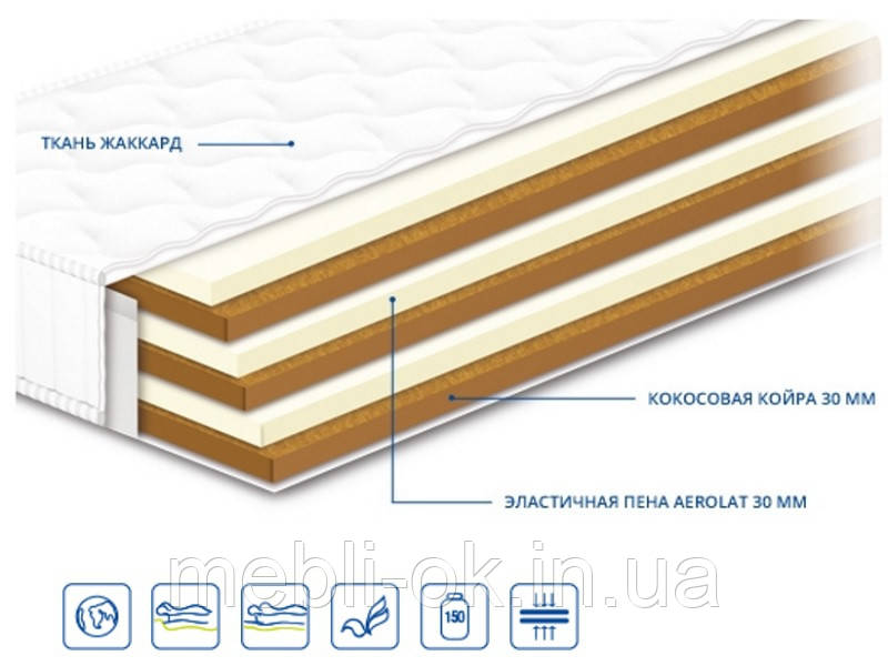Матрас ортопедический Нео Кокос ТМ Сонлайн 80*190