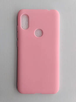 Силіконовий чохол Xiaomi Redmi Note 6 Pro матовий Рожевий 1816P