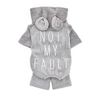 Комбинезон для собак мелких пород Not My Fault. ДЛЯ ТЕХ, КТО НИКУДА НЕ СПЕШИТ. M