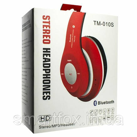 Блютус навушники TM010 (bluetooth+SD card+FM+with cable), фото 2