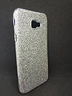 Чохол з блискітками для Samsung J4 Plus Galaxy J415 Сріблястий
