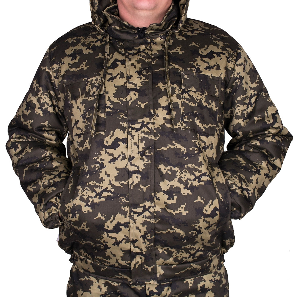 Куртка під гумку UkrCamo ЗКПР 48-58р. Піксель темний, фото 1