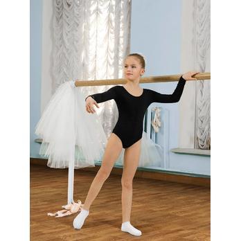 Купальник дитячий довгий рукав для гімнастики танців і хореографії