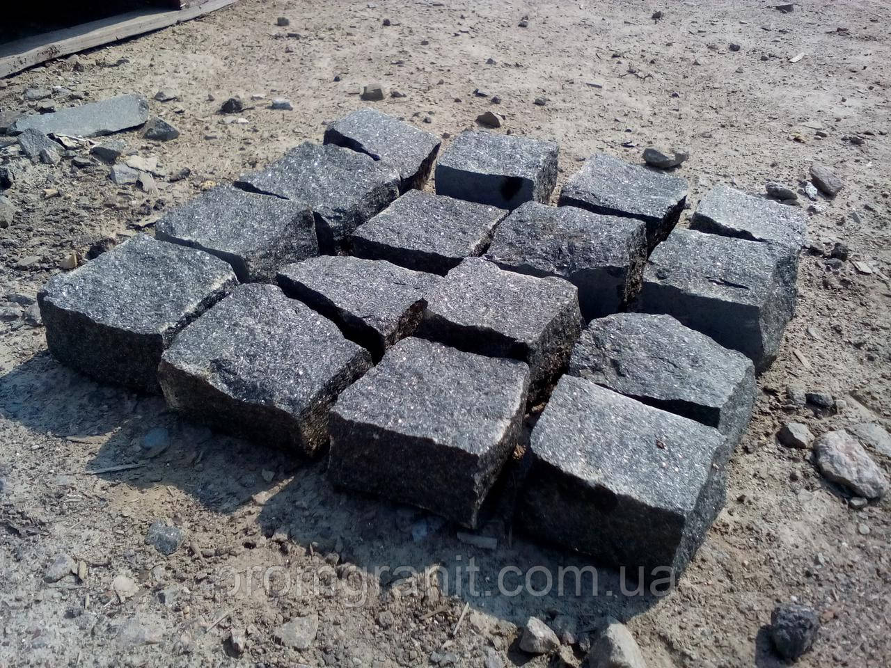 Гранітна плитка тротуарна повно-колота 7*7*7, фото 1