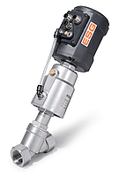 Пропорційний, що регулює седальний клапан із неіржавкої сталі з пневматичним приводом Dn25