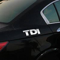 3D эмблема TDI хром, фото 3
