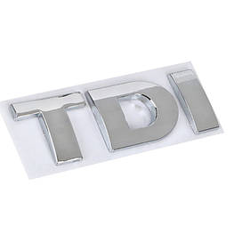 3D эмблема TDI хром
