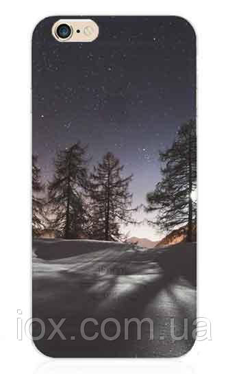 Силіконовий чохол "Зима" для Iphone 6 Plus (малюнок - друк)