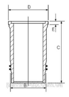 Гільза блоку циліндрів Perkins 4.107 
