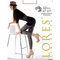 Леопардові легінси Lores N277 60 den XS/S сіро-чорний